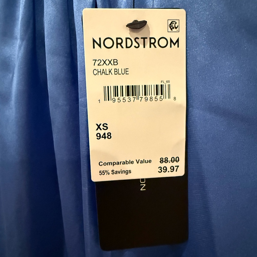 French Connection Light Blue Ruffle Blouse - Picture 4 of 4
